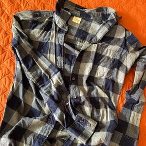 J crew blue flannel